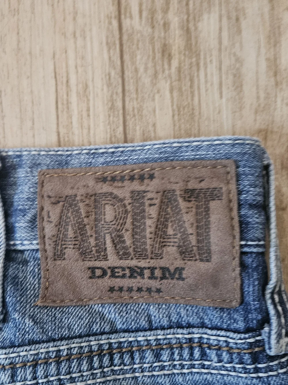 Ariat Men's M4 Low Rise Boot Blue Bootcut Demin Western Workwear Jeans 36x32